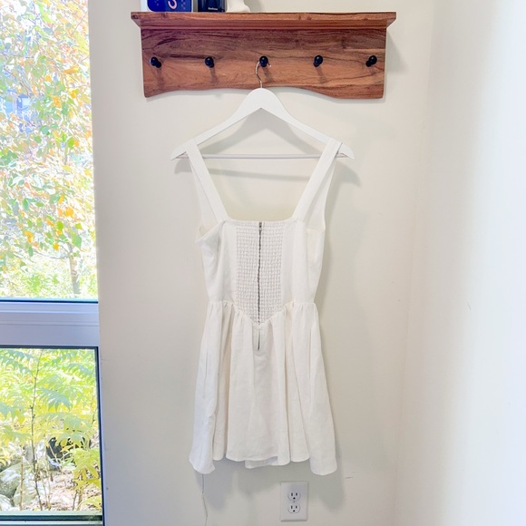 Reformation NWT Daria White Linen Dress Short sz 4 - Picture 9 of 11